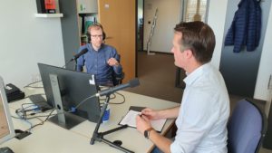 Christian Wagener und Tobias Heinen während des Podcasts