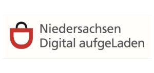 Niedersachsen digital aufgeladen, Logo mit angedeuteter Einkaufstasche