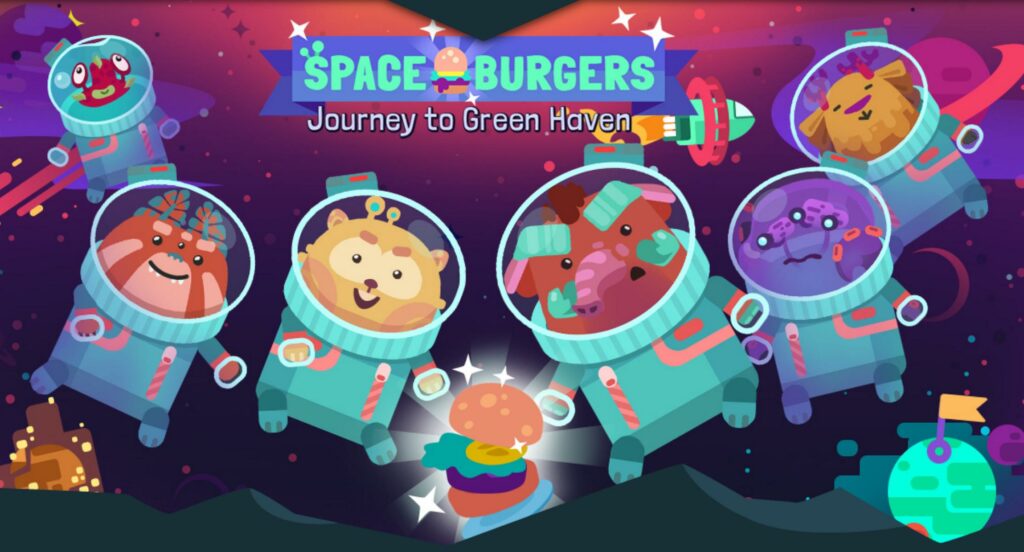 Eine Grafik zum Lernspiel Spaceburgers