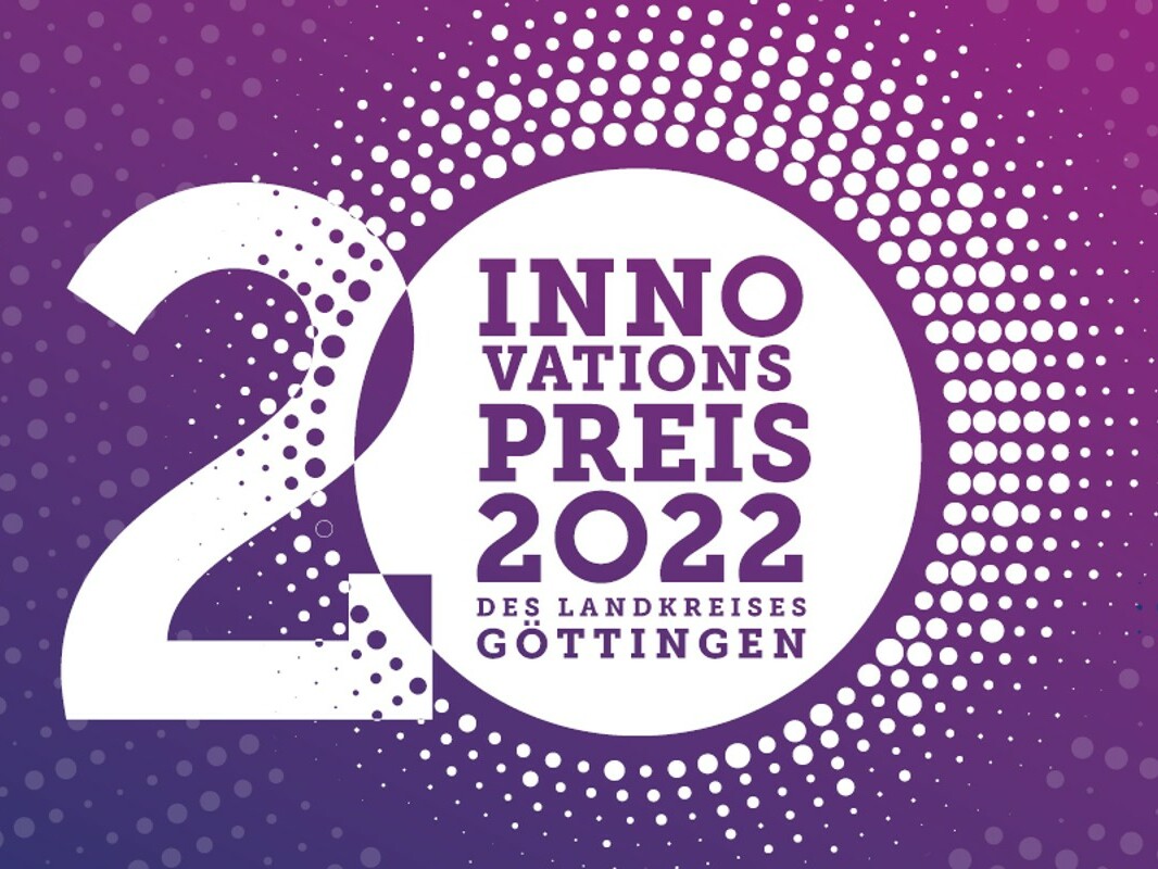 Logo des 20. Innovationspreises des Landkreises Göttingen 2022