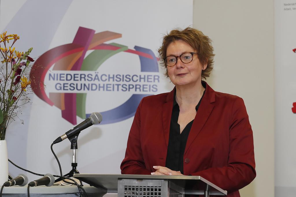 Niedersachsens Gesundheitsministerin Daniela Behrens beim Gesundheitspreis 2021.