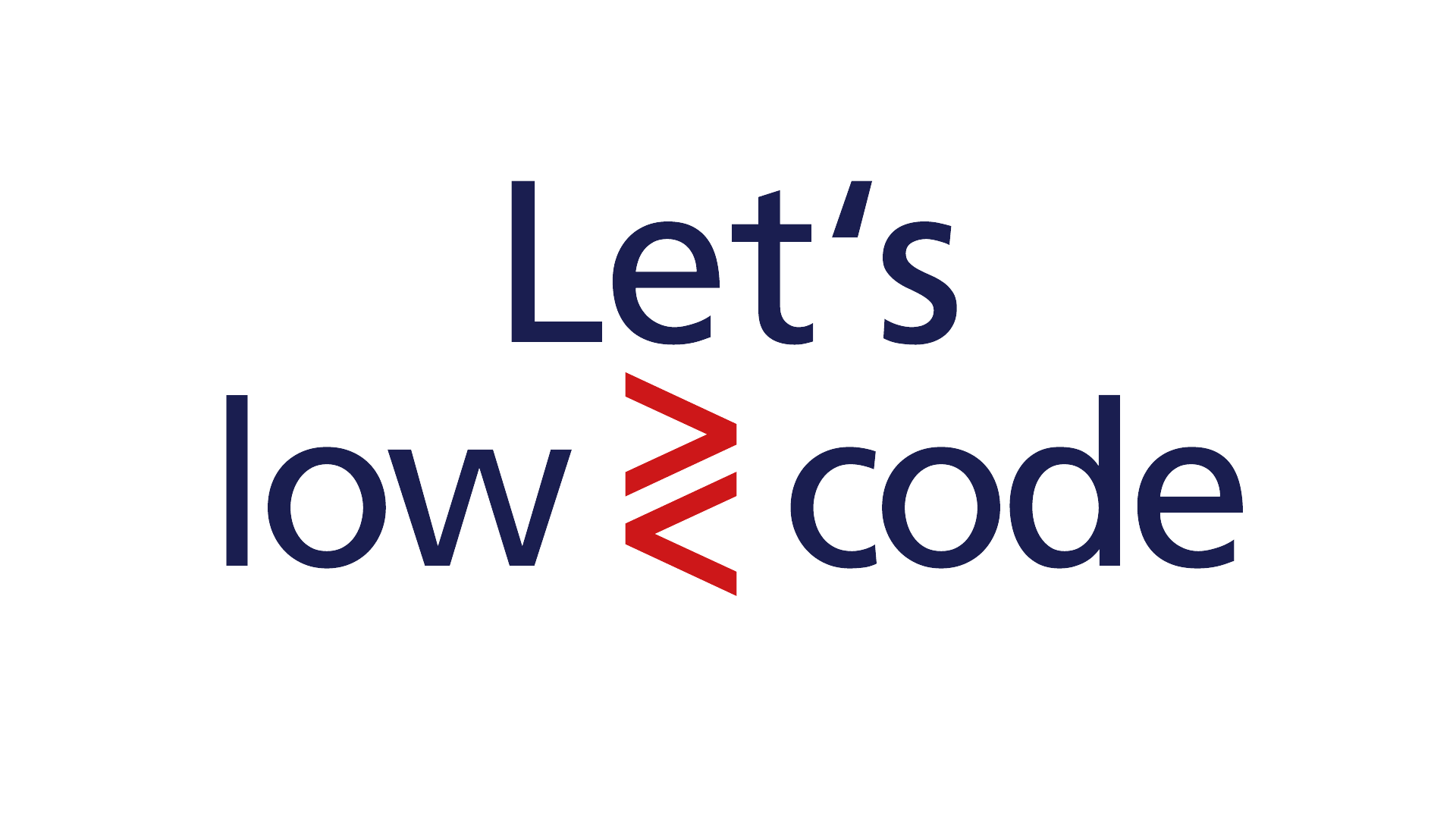 Logo des Events Let's low-code