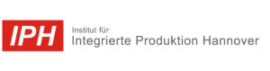 Logo des Instituts für Integrierte Produktion Hannover IPH in rot und weiß.