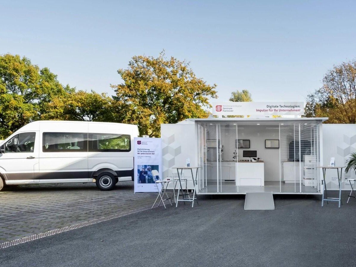 Die Mobile Fabrik des Mittelstand-Digital Zentrums Hannover.