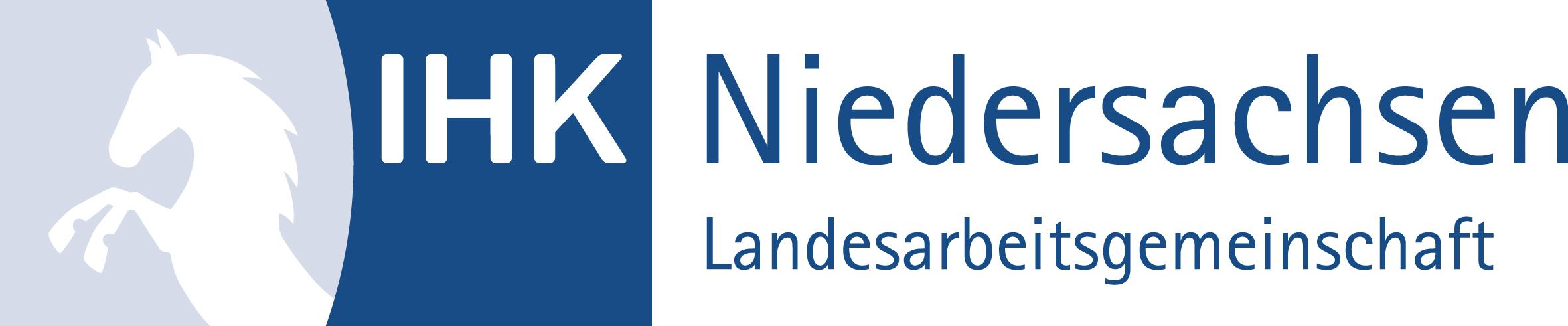 Logo der IHK Niedersachsen in blau.