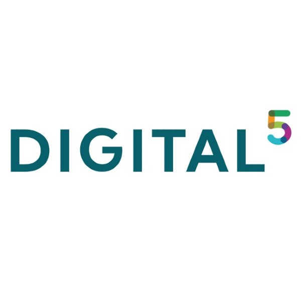 Logo von Digital hoch fünf.